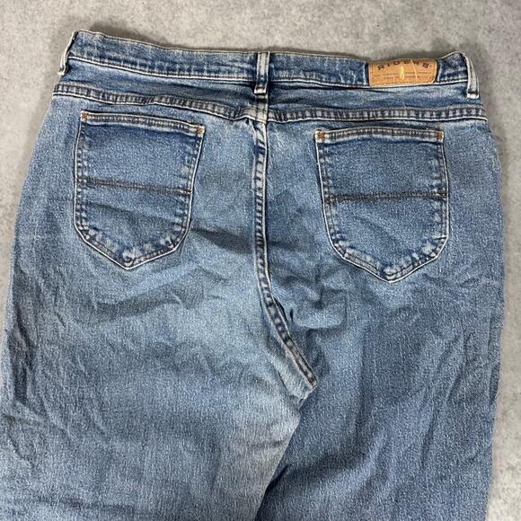 Riders by Lee Classic Fit Straight Leg Denim Medium Wash Jeans - Size: 18M - Picture 7 of 9